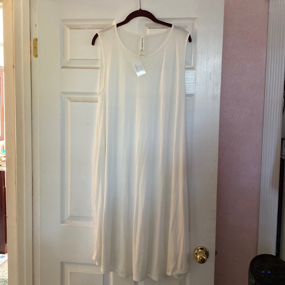 Cream Sleeveless Sun Dress - BRAND NEW / NEVER WORN